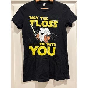 May the Floss Be With You Women's T-shirt size Medium